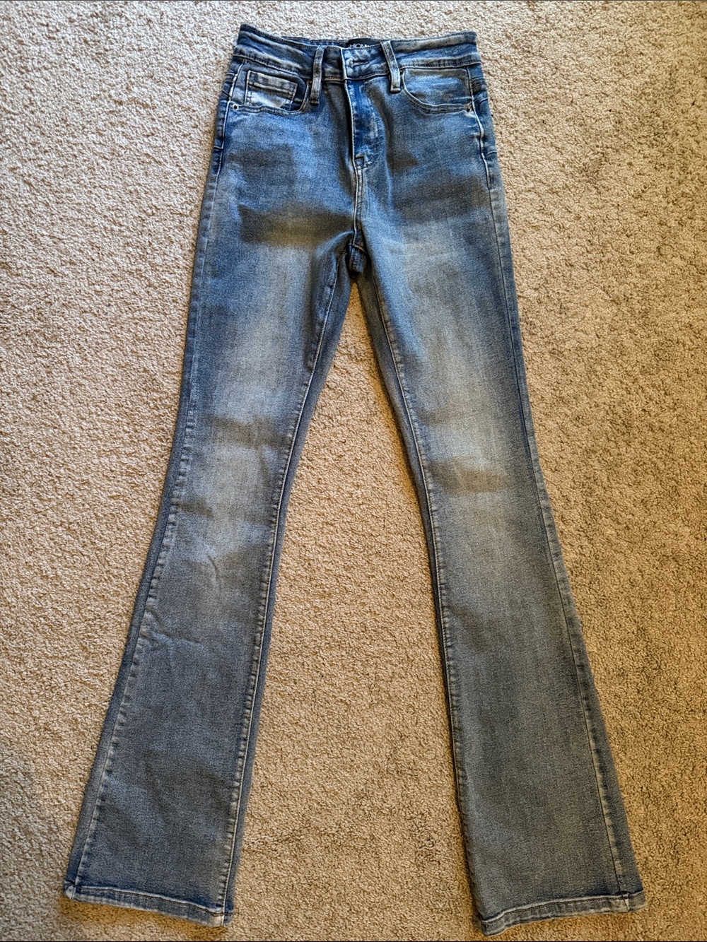 Fashion Nova Women's Light Blue Flared Jeans